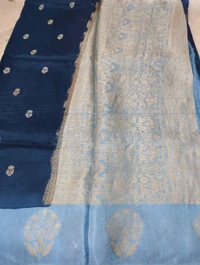 Premium Dola With Mushru Boardes  - blue