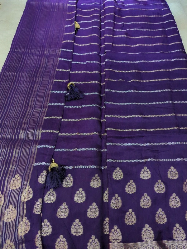 Dola Crepe Weaving  - Pigment Indigo