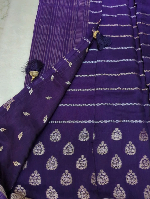 Dola Crepe Weaving  - Pigment Indigo