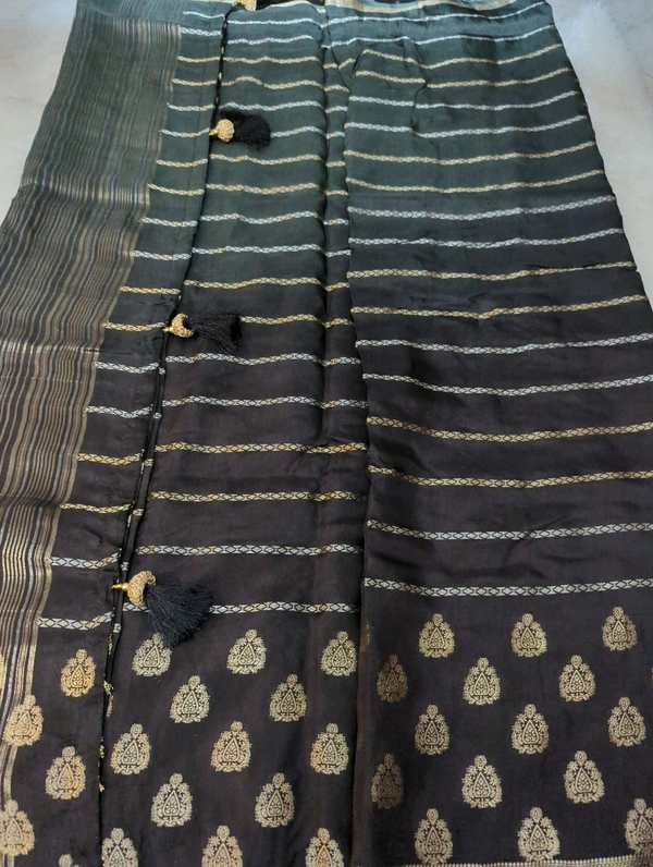 Dola Crepe Weaving  - Black