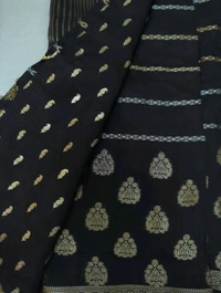 Dola Crepe Weaving  - Black