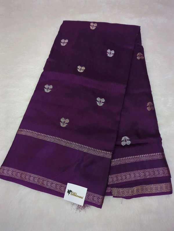 Premium Dola With Handwork  - Purple
