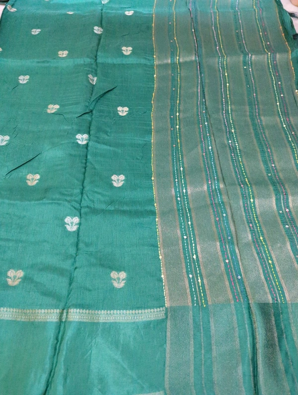 Premium Dola With Handwork  - Teal