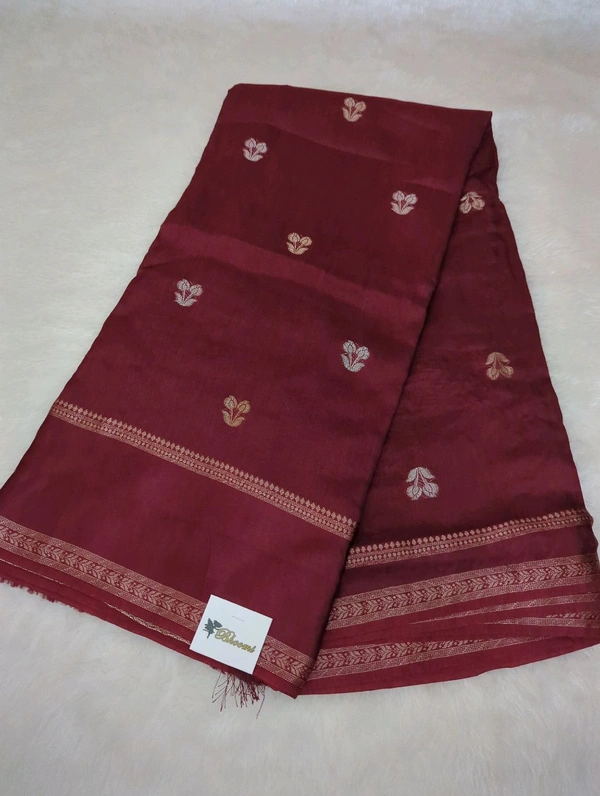 Premium Dola With Handwork  - Maroon