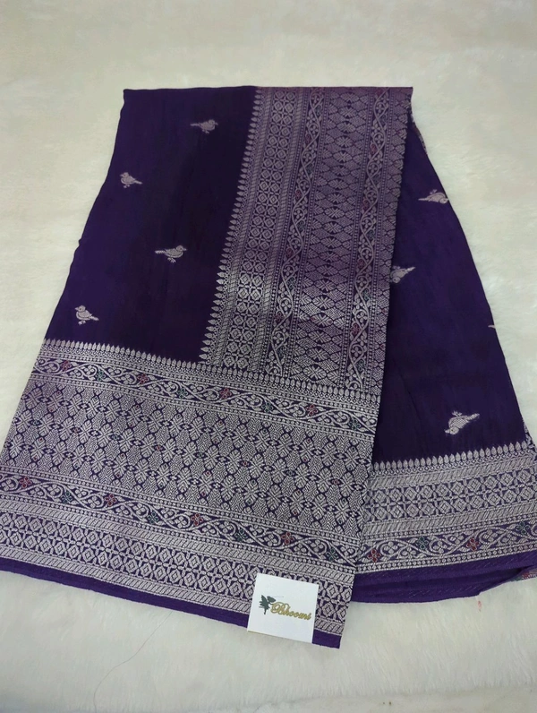 Premium Soft Raw Silk  - Pigment Indigo