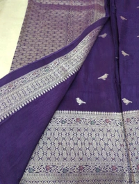 Premium Soft Raw Silk  - Pigment Indigo