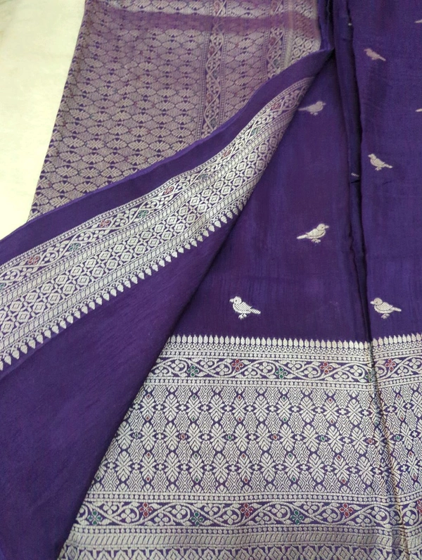 Premium Soft Raw Silk  - Pigment Indigo