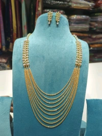 Designer Chandraharam With Ear Rings  - 4 Days Dispatch Time, Vz, 28 Inches