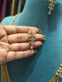 Designer Chandraharam With Ear Rings  - 4 Days Dispatch Time, Vz, 28 Inches