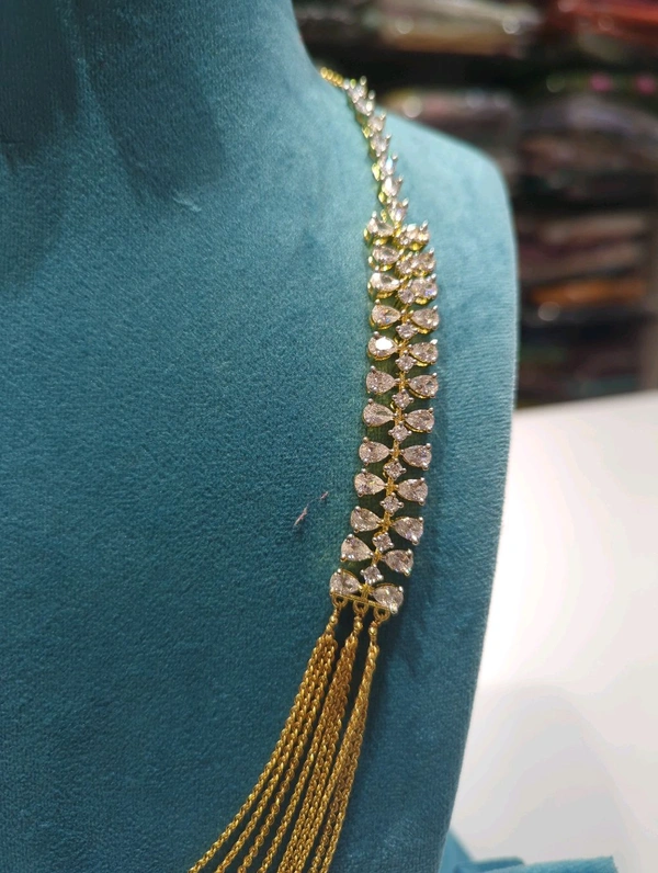 Designer Chandraharam With Ear Rings  - 4 Days Dispatch Time, 28 Inches, HD