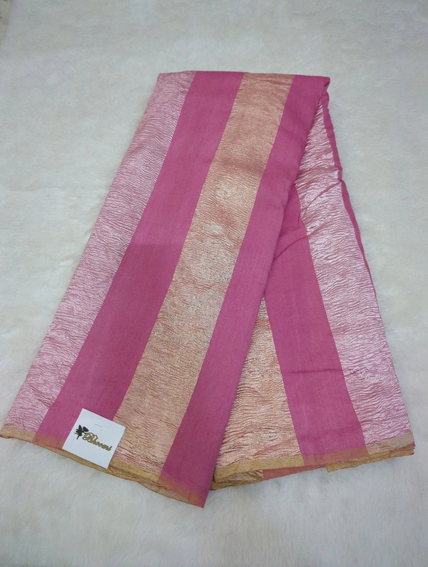 Pure Dupion Crush Designer  - pink