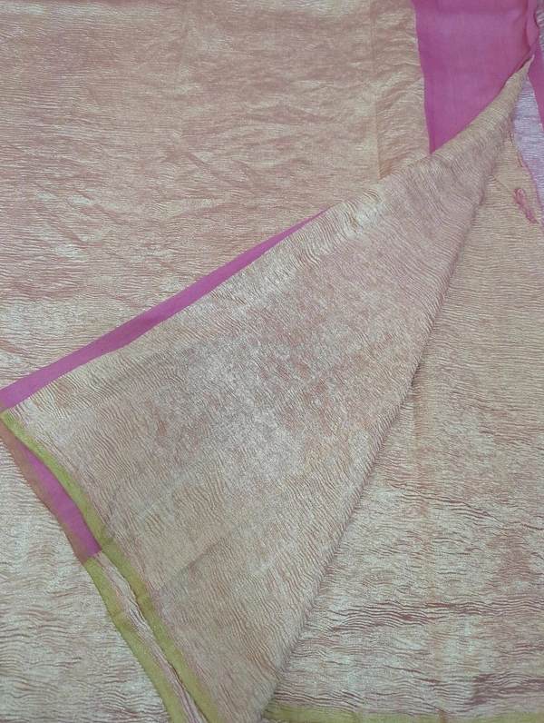 Pure Dupion Crush Designer  - pink