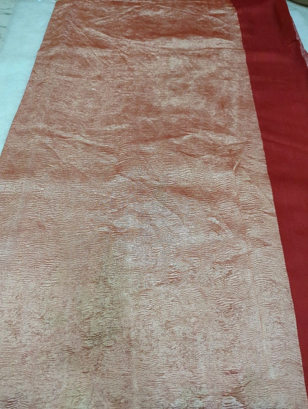 Pure Dupion Crush Designer  - Red