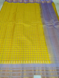Pure Handloom Gadwal Pattu  - Gold