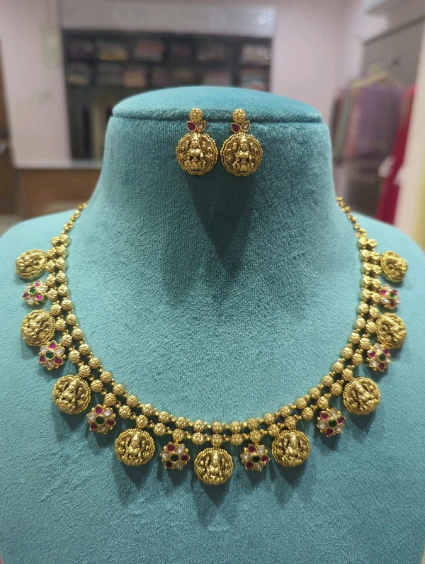 Premium Nakshi Jadua Kundan Neck Set  - Vz