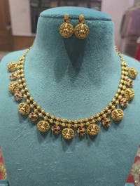 Premium Nakshi Jadua Kundan Neck Set  - Vz