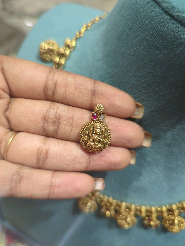 Premium Nakshi Jadua Kundan Neck Set  - Vz