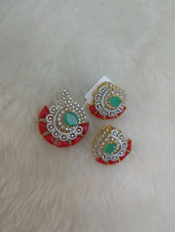 Designer Diamond Copy Pendant Set  - 5 DAYS DISPACH TIME, Hd