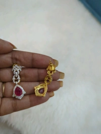 Diamond Copy Earrings  - Vz, Wild Watermelon