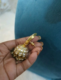 Premium Jadua Kundan Jumkies  - Vz