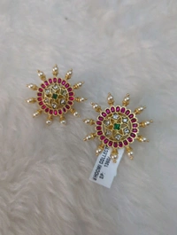 Vintage Premium Jadua Kundan Stud's  - Vz