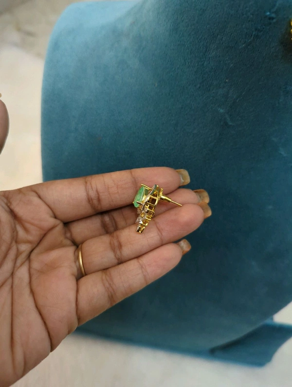 Beautiful Diamond Copy Stud's  - HD, Snowy Mint