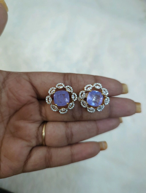 Diamond Copy Stud's  - Vz, Periwinkle