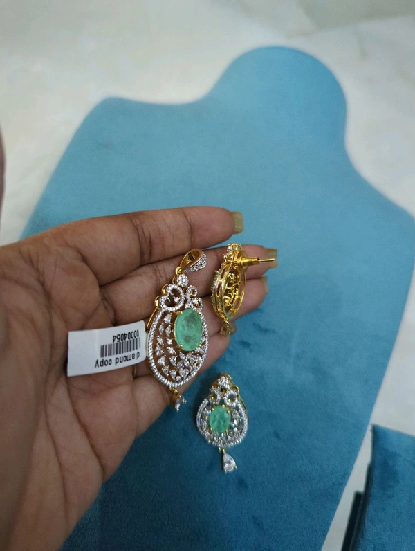 Diamond Copy Pendent Set  - Vz