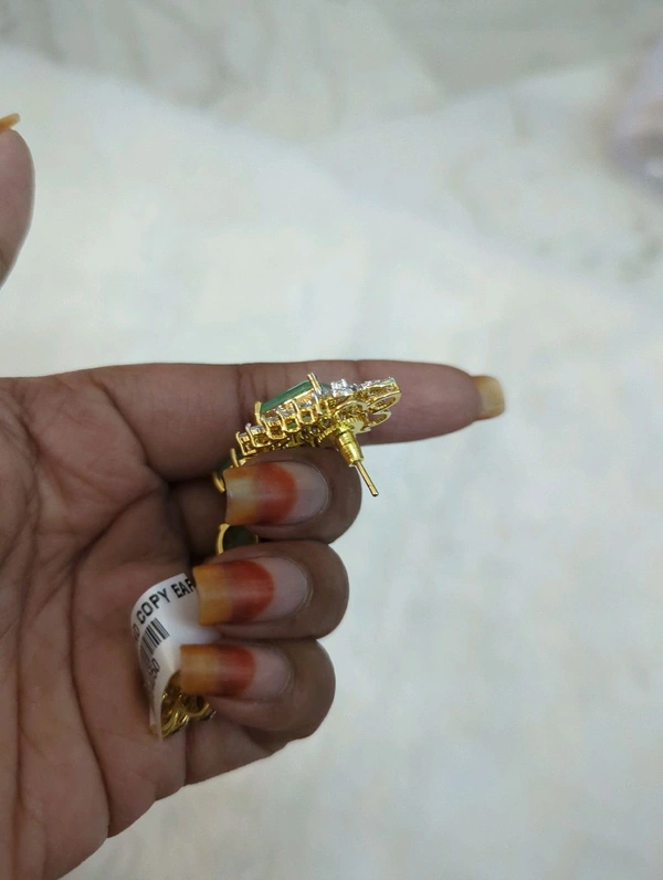 Diamond Copy Earrings  - Vz, Celadon