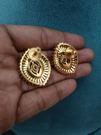 Designer Eye Shape Stud's  - Vz, Pink