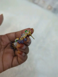 Designer Earrings  - Vz, green