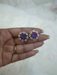 Diamond Copy Stud's  - Vz, Electric Violet