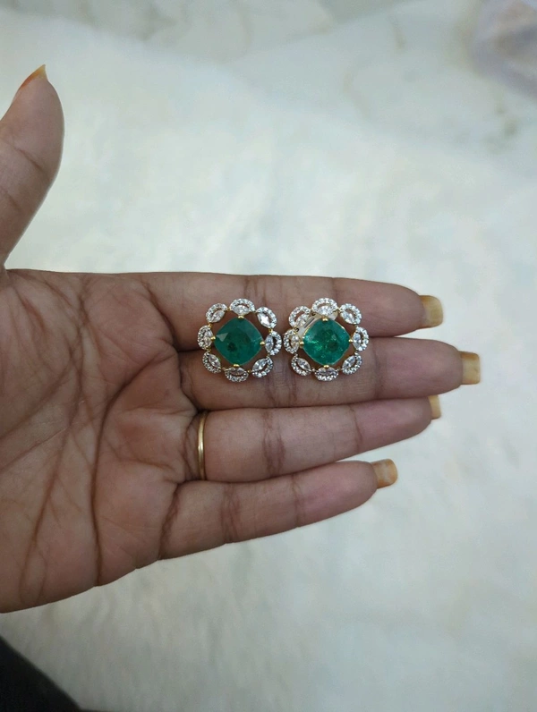 Diamond Copy Stud's  - Vz, Teal