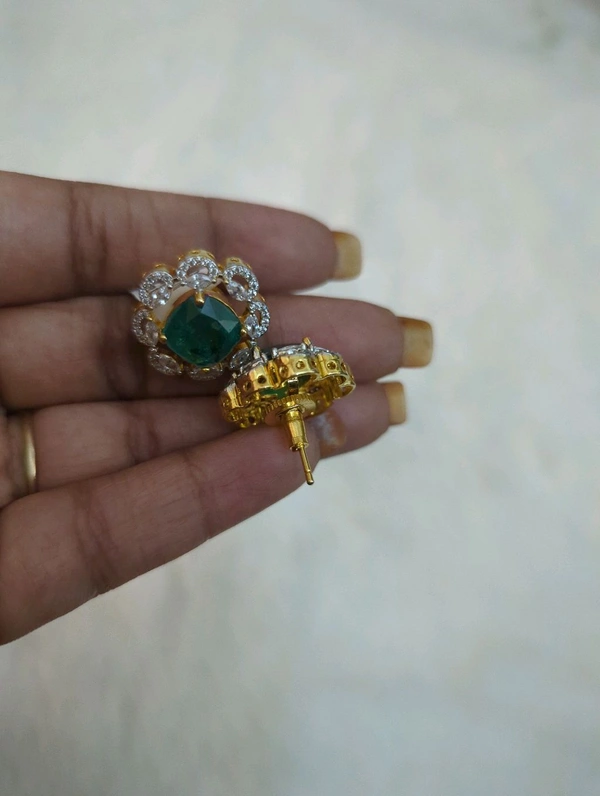 Diamond Copy Stud's  - Vz, Teal