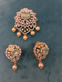 Diamond Copy Pendent Set  - Vz, Jungle Mist