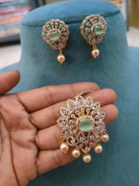 Diamond Copy Pendent Set  - Vz, Jungle Mist