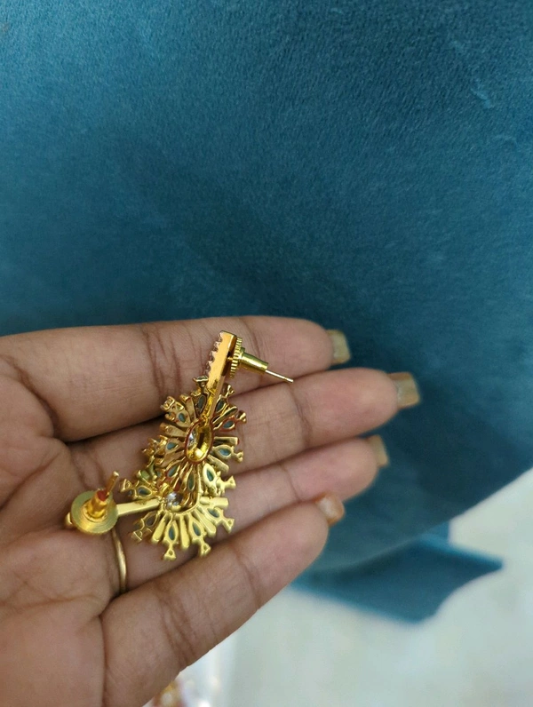 Diamond Copy Earrings  - Vz, sky blue