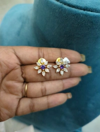 Diamond Copy Stud's  - Vz, Electric Violet