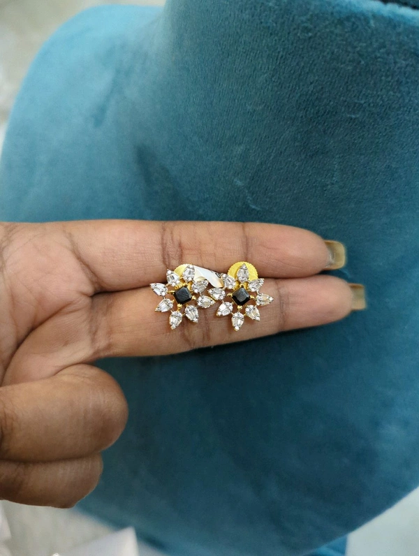 Diamond Copy Stud's  - Vz, Black