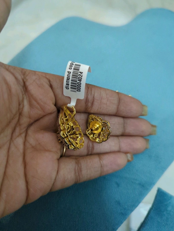 Diamond Copy Pendant Set  - Dark Blue