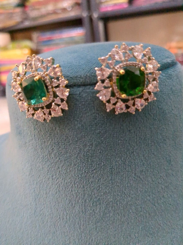 Diamond Copy Stud's  - Vz, green