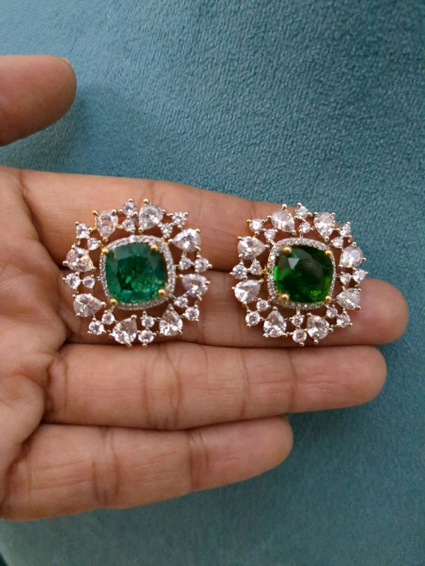 Diamond Copy Stud's  - Vz, green