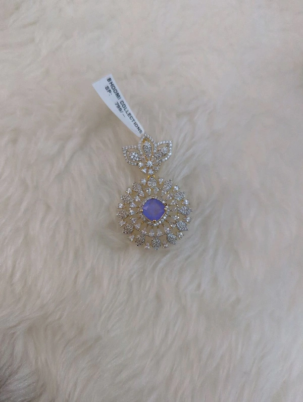 Premium Diamond Copy Pendent  - Vz, Periwinkle