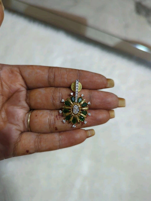Diamond Copy Earrings  - Hd, green