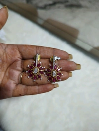 Diamond Copy Earrings  - Hd, pink
