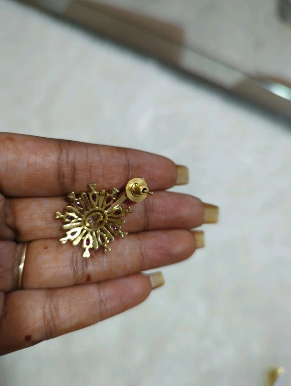 Diamond Copy Earrings  - Hd, pink