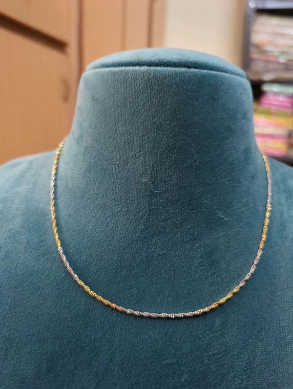 Pure 92.5 Silver 3 D Italian Chain - Vz