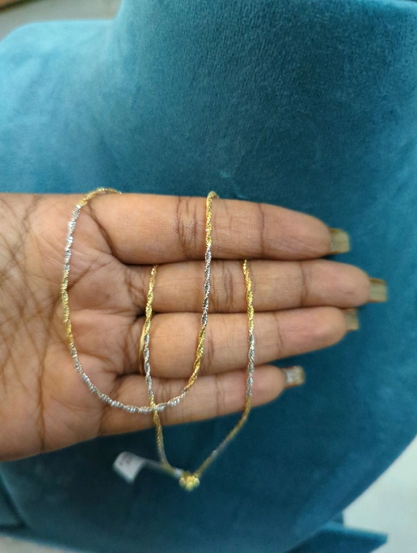 Pure 92.5 Silver 3 D Italian Chain - Vz