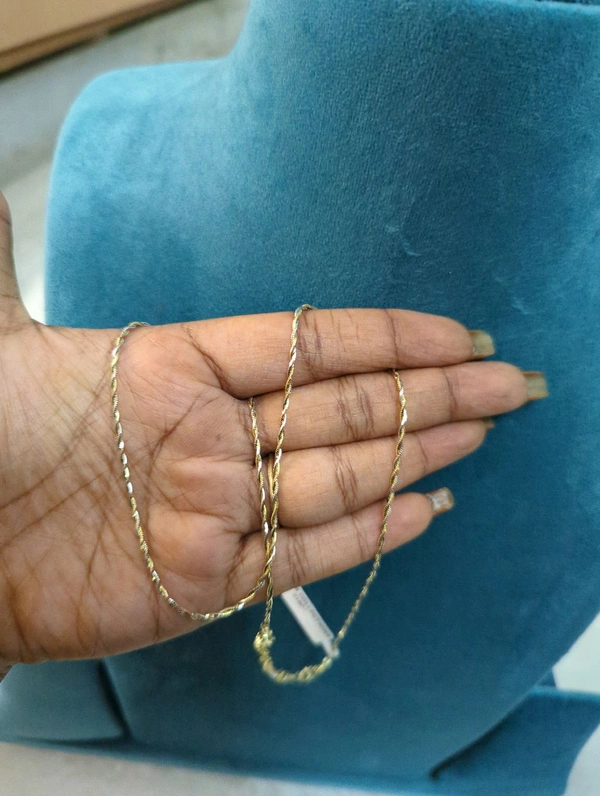 Pure 92.5 Silver 2 Tone Italian Chain - Vz