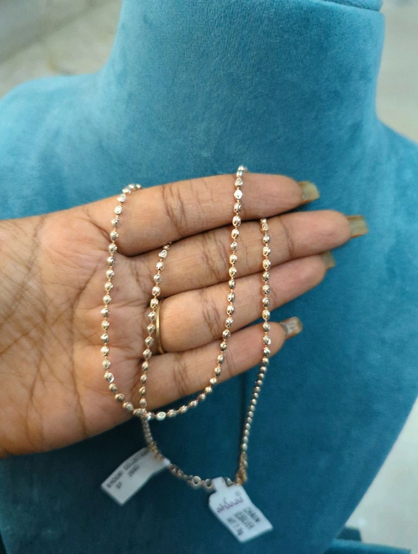 92.5 Pure Silver 2 Rose Gold Italian Chain - Vz